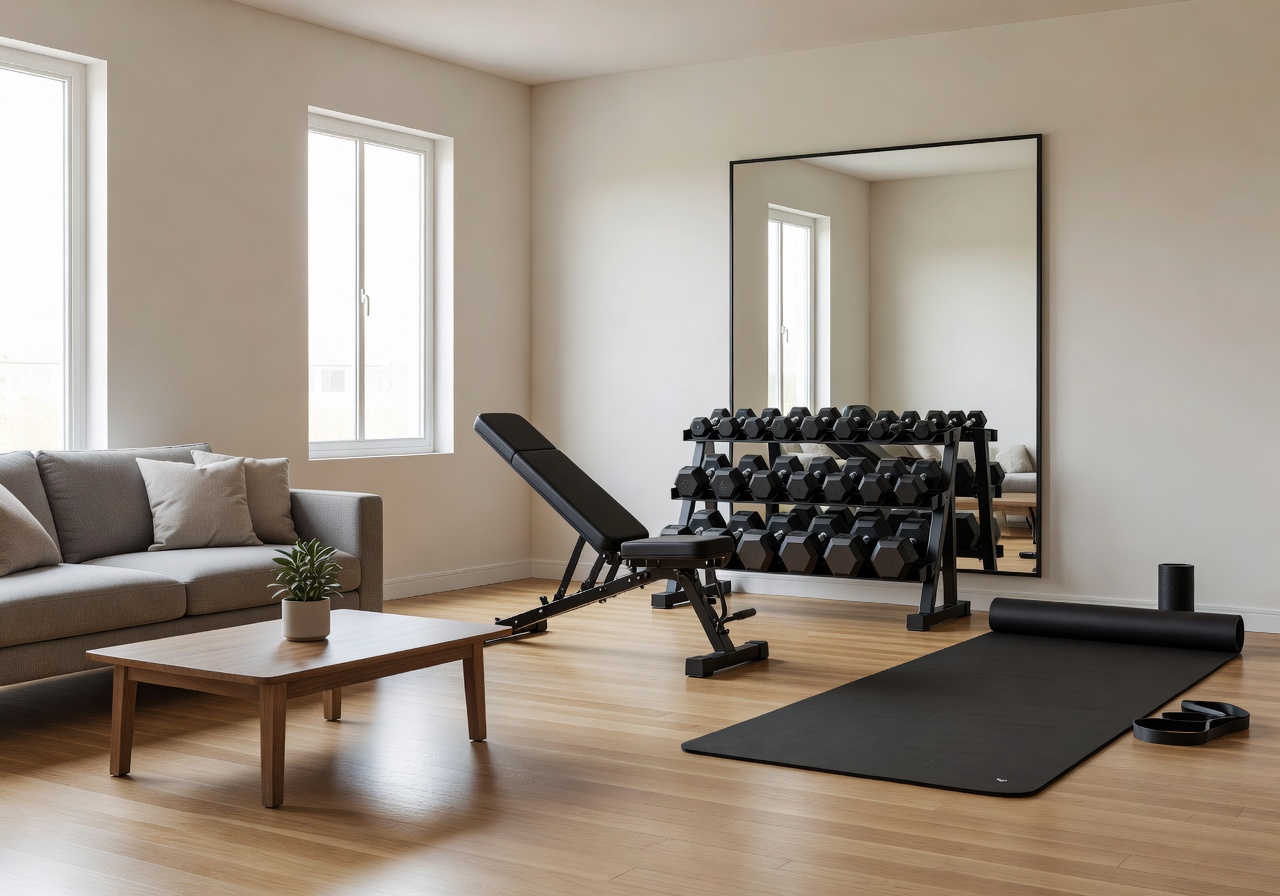 Nexitapbounce Living Room Gym Setup
